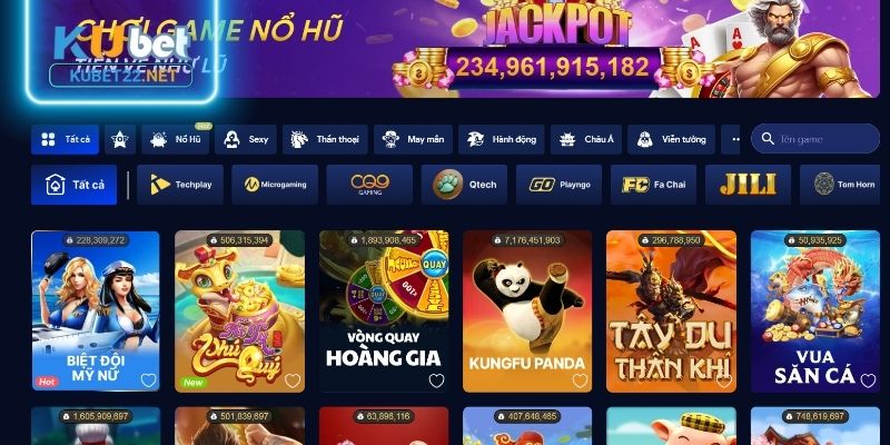 Sảnh PG nổ hũ Kubet